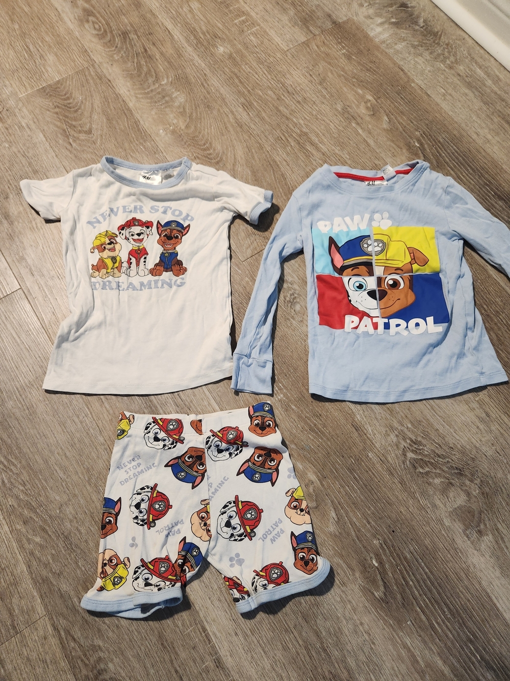 Paw Patrol Kids Pajama Set - Light Blue & White